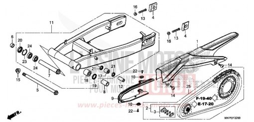 SWINGARM (CB500FK,CB500FAK/L/M) CB500FAM de 2021